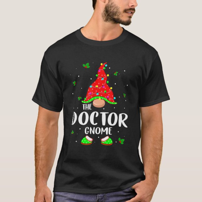 The Doctor Gnome Christmas Pajama Matching Family T-Shirt (Front)