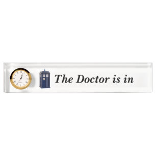 The Doctor is in Sign Nameplate