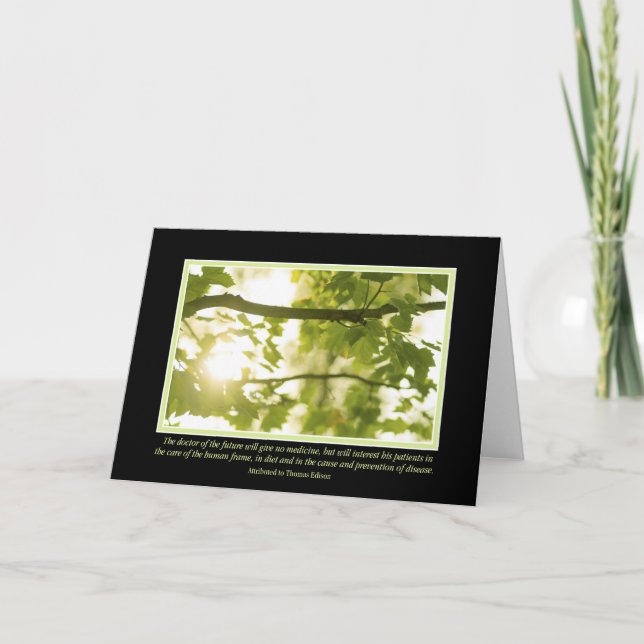 The Doctor of the Future Card (Front)