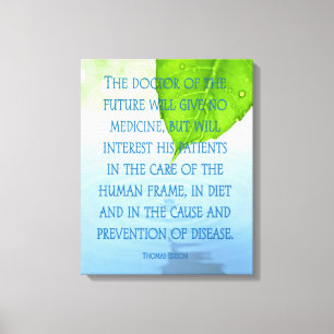 The Doctor of The Future Leaf Water Ripple Canvas Print
