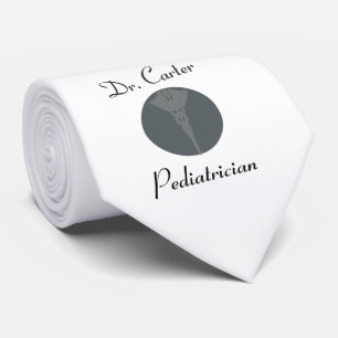The Doctor Professional Medical Caduceus Logo Tie
