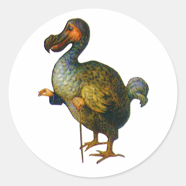 The Dodo Bird From Alice in Wonderland Classic Round Sticker (Front)