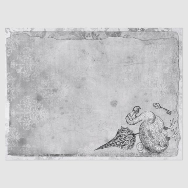 The Dodo from Alice in Wonderland Decoupage Tissue Paper (Front)