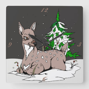 The Doe - Square Wall Clock