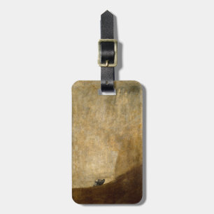 The Dog (Black Paintings) by Francisco Goya 1820 Luggage Tag
