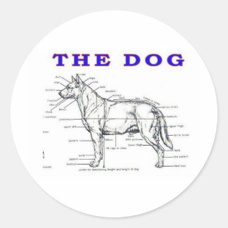 THE DOG CLASSIC ROUND STICKER