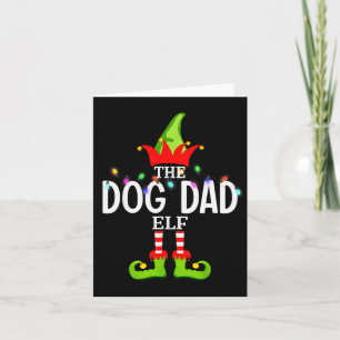 The Dog Dad Elf Christmas Matching Pajamas Men Wom Card