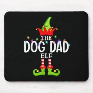 The Dog Dad Elf Christmas Matching Pajamas Men Wom Mouse Mat