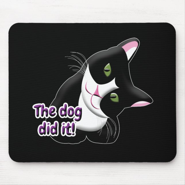 The dog did it Cat Mouse Mat (Front)