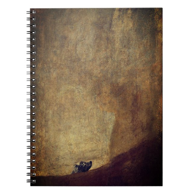 The Dog (El Perro) - by Francisco Goya Notebook (Front)