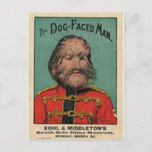 The Dog Faced Man Postcard