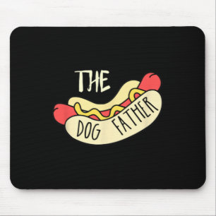 The Dog Father Bbq Hot Dog Dad Father's Day Grill Mouse Mat