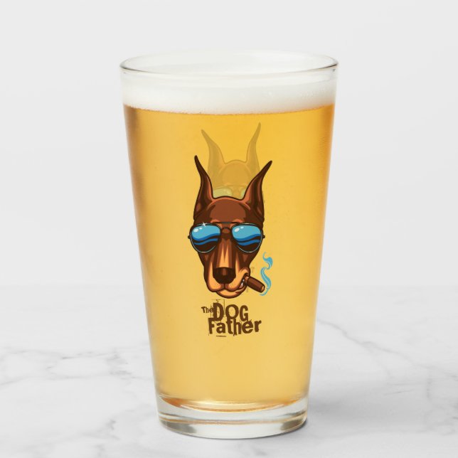 The Dog Father Glass (Front Filled)