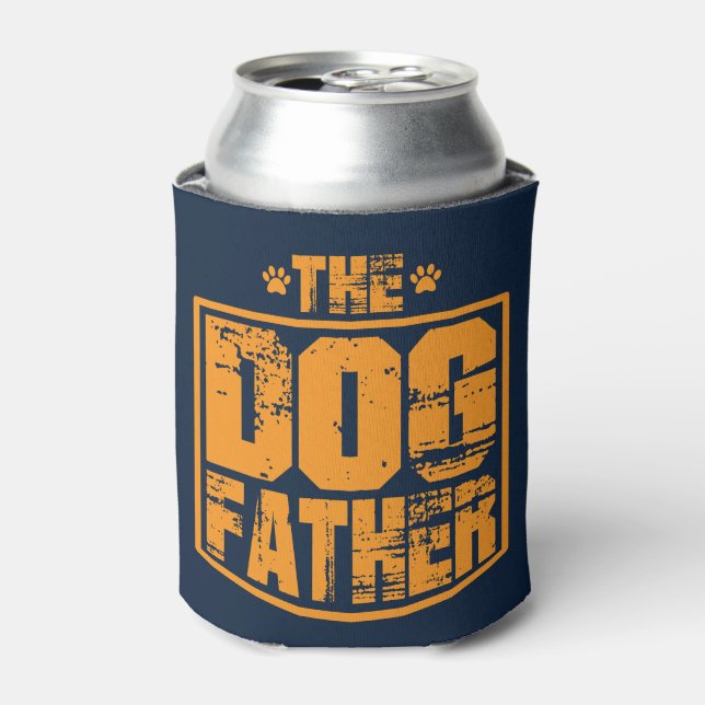 The Dog Father Worn Graphic Can Cooler (Can Front)