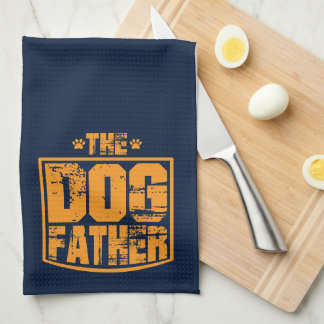 The Dog Father Worn Graphic Tea Towel