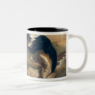 The Dog Fight, 1678 Two-Tone Coffee Mug