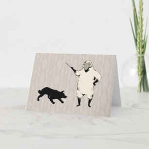 The Dog Herder~A Border Collie Notecard
