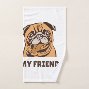 The Dog is My Friend Hand Towel