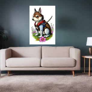The Dog Knight    AI Art Poster