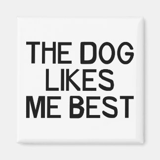 The Dog Likes Me Magnet