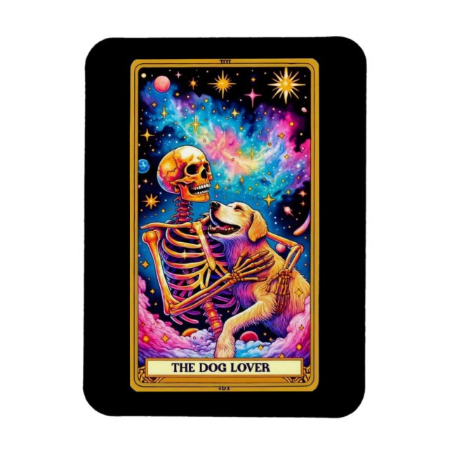 The Dog Lover Tarot Card Magnet (Vertical)