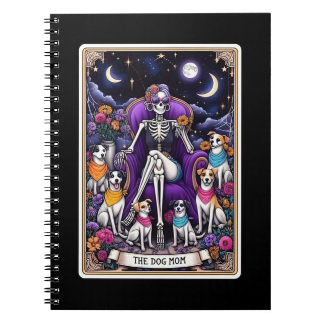 The Dog Mum Tarot Card Notebook Collection (Front)
