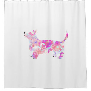The dog pack Corgi shower curtain