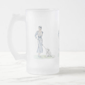 The Dog Show Frosted Glass Beer Mug