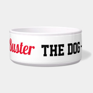 The dog the myth the lagend funny custom pet bowl