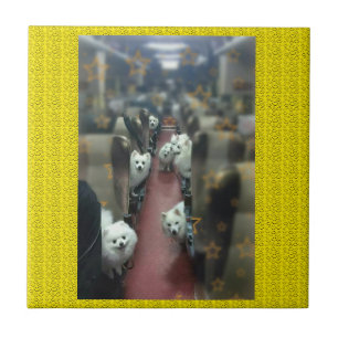 The dog train   tile