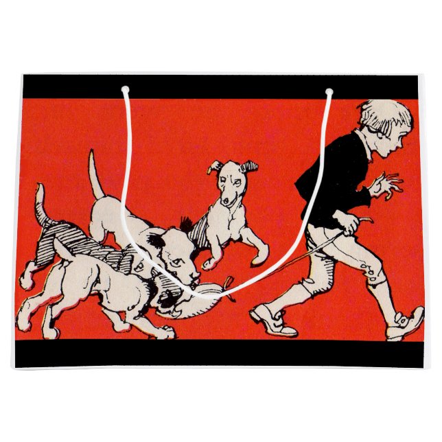 the dog walker large gift bag (Front)