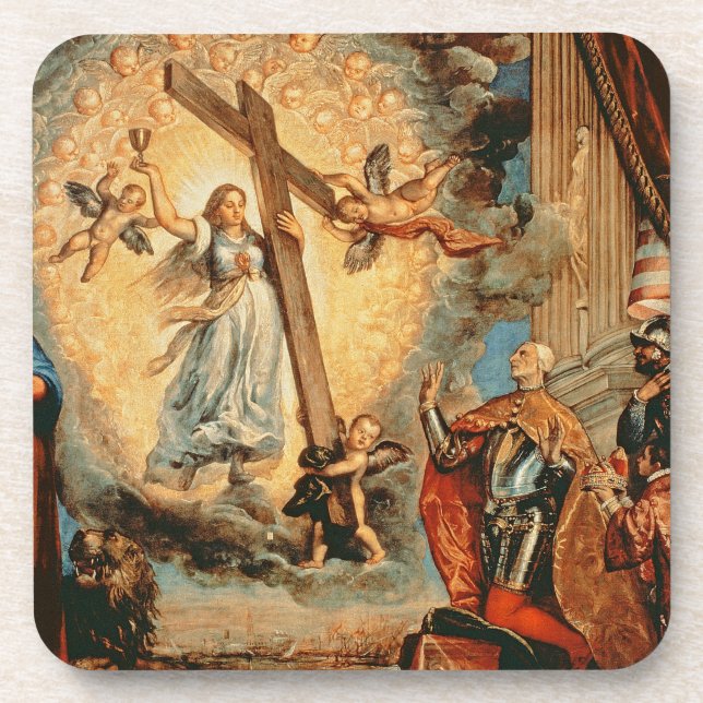 The Doge Grimani kneeling before Faith Coaster (Front)