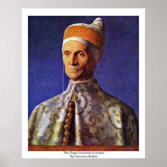 The Doge Leonardo Loredan By Giovanni Bellini Poster (Front)