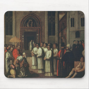 The Doge Ziani Meets Pope Alexander III (1105-81) Mouse Mat