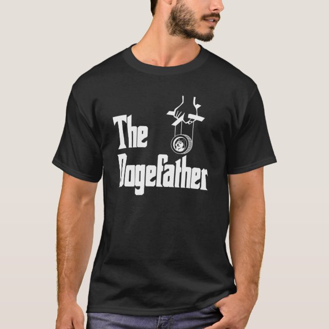 The Dogefather Crypto Doge To The Moon HODL Dogeco T-Shirt (Front)