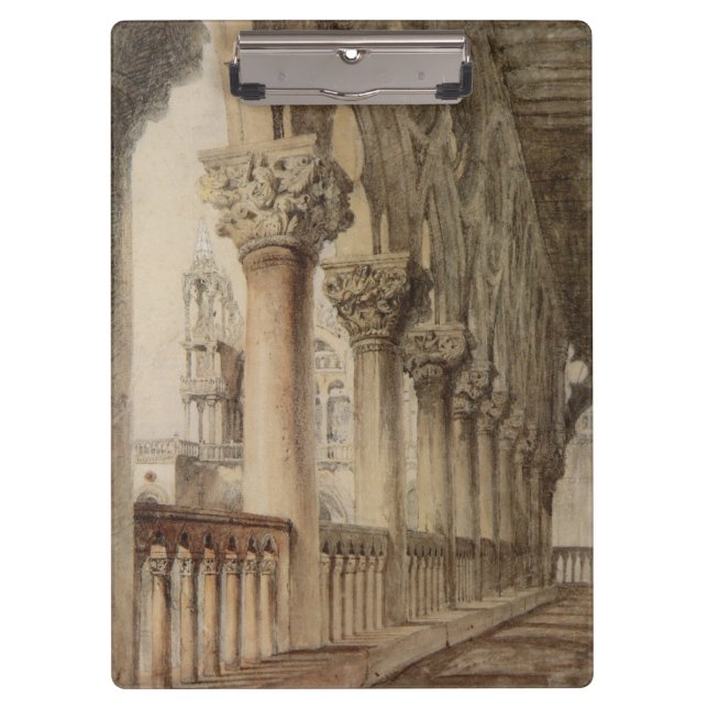 The Doge's Palace (by John Ruskin) Clipboard (Front)