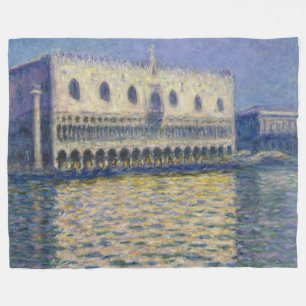 The Doges Palace (Le Palais Ducal) by Claude Monet Fleece Blanket