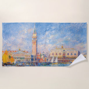 The Doge's Palace, Venice by Renoir Beach Towel
