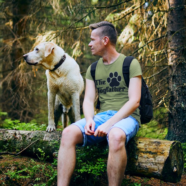 The Dogfather Dog Pet Paw Print T-Shirt (Creator Uploaded)