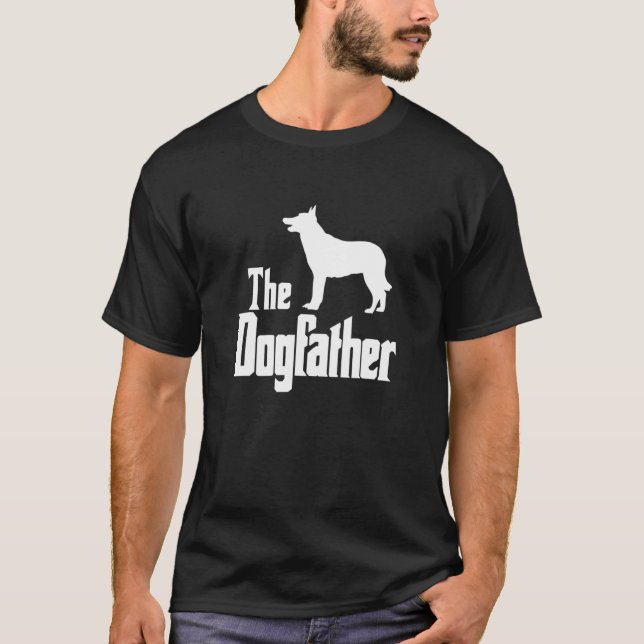 The Dogfather - Funny Dog Gift, Funny Belgian Mali T-Shirt (Front)