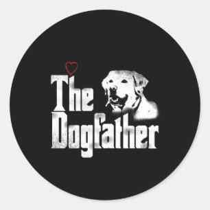 The Dogfather Labrador Dad Classic Round Sticker