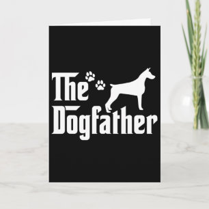 The Dogfather Tee Fathers Day Gift Dad - Dog Lover Card