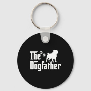 The Dogfather Tee Fathers Day Gift Dad - Dog Lover Key Ring