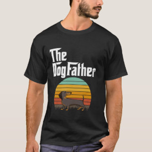 The DogFather Vintage Funny Dachshund Dash Dog Lon T-Shirt