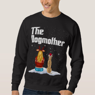 The Dogmother Greyhound Dog Mum Christmas Puppy Xm Sweatshirt