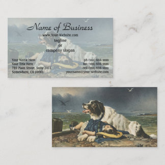 The Dog's Courage: Saved by Sir Edwin Landseer Business Card