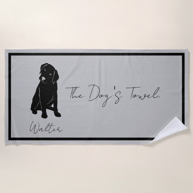 The Dogs Towel Grey (Front)