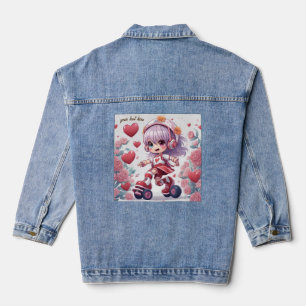 the doll anime denim jacket