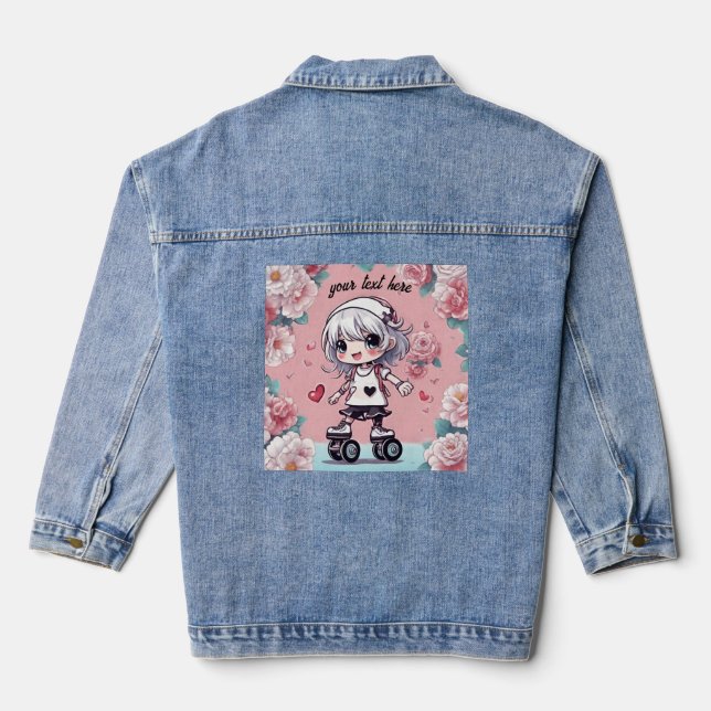 the doll anime denim jacket (Back)