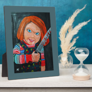 The Doll Painting by Alfred Fox Plaque